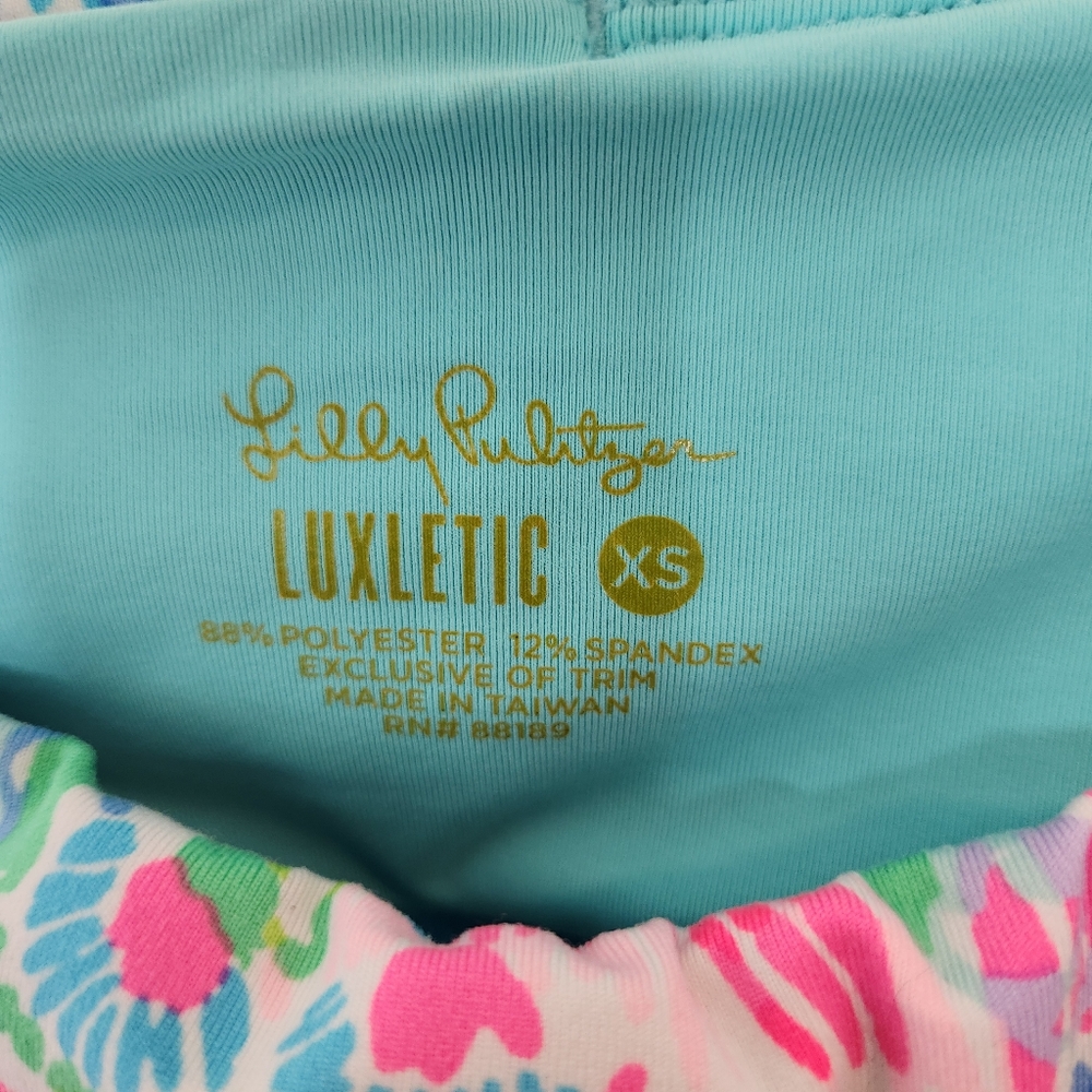 Lilly Pulitzer Luxletic High Rise Weekender Sink Or Swim Size XS - Picture 8 of 10